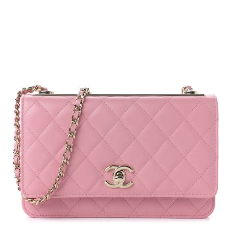 chanel lambskin wallet pink.